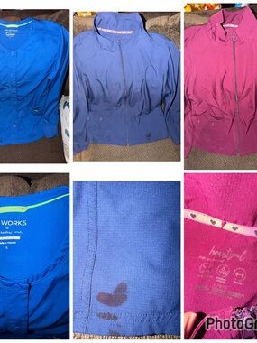 HeartSoul/UA Style Medical Scrub Jacket - Blue, Navy, Berry